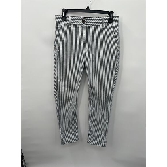 BODEN Blue Striped Trouser Chino Pants T0493 // 2 Petite - Picture 1 of 8